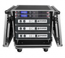 Rack ampli moniteur 2PR+3cp4000